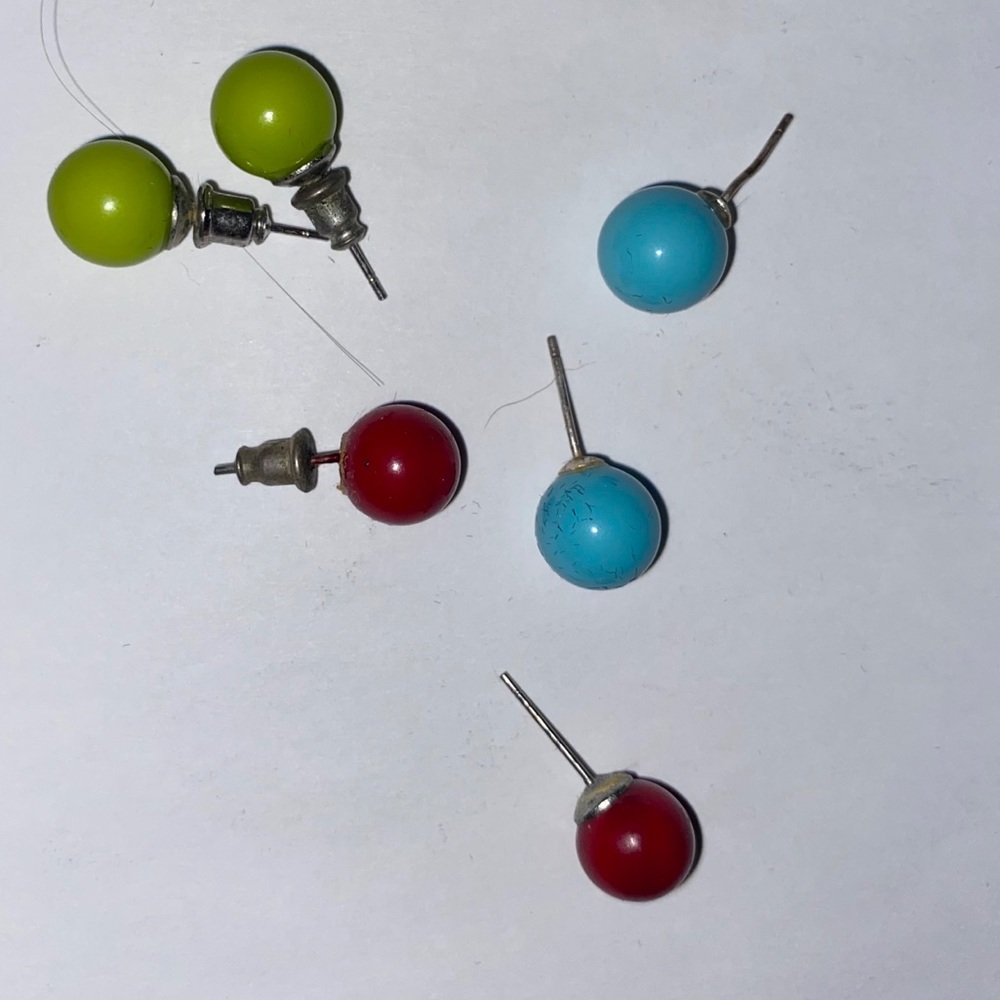 3 sets of earrings